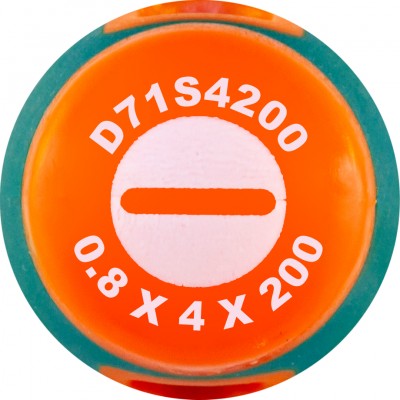 Jonnesway D71S4200 Отвертка стержневая шлицевая ANTI-SLIP GRIP, SL4.0х200 мм D71S4200