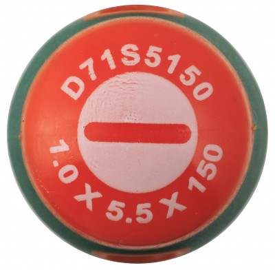 Jonnesway D71S5150 Отвертка стержневая шлицевая ANTI-SLIP GRIP, SL5.5х150 мм D71S5150