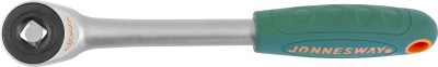 Jonnesway R6604 Рукоятка трещоточная ротационная со сквозным приводом 1/2"DR, 60 зубцов, 290 мм R6604