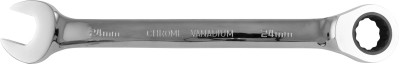 Jonnesway W106124 (W60124) Ключ гаечный комбинированный трещоточный с реверсом, 24 мм W106124