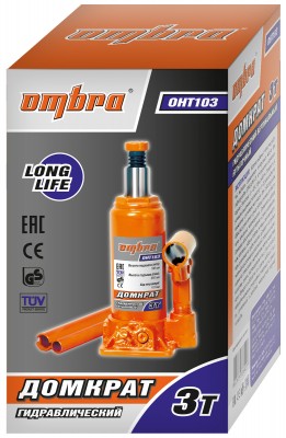 Ombra OHT103 Домкрат гидравлический профессиональный 3 т., 180-350 мм OHT103