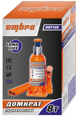 Ombra OHT108 Домкрат гидравлический профессиональный 8 т., 200-405 мм OHT108