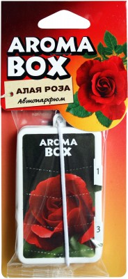 Прочие автотовары B-06 Ароматизатор подвесной Aroma-box Алая роза B-06