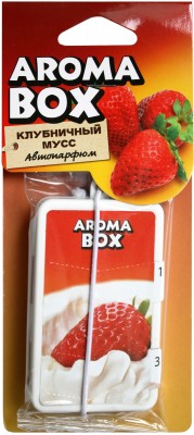 Прочие автотовары B-05 Ароматизатор подвесной Aroma-box Клубничный мусс B-05