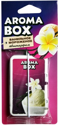 Прочие автотовары B-01 Ароматизатор подвесной Aroma-box Ванильное мороженое B-01