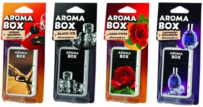 Прочие автотовары Ароматизатор подвесной Aroma-box парфюмированный микс 1534