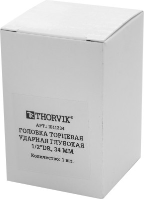 Thorvik IS11234 Головка торцевая ударная глубокая 1/2"DR, 34 мм IS11234