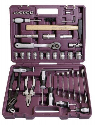 Thorvik TS056 Набор инструмента универсальный 1/4", 1/2"DR, 56 предметов TS056