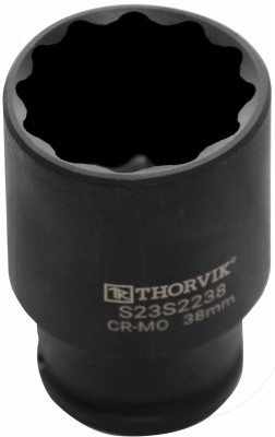Thorvik S23S2222 Головка торцевая ударная глубокая 12-гранная 1/2"DR, 22 мм S23S2222
