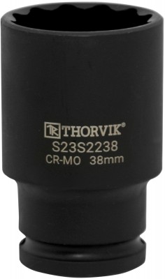 Thorvik S23S2234 Головка торцевая ударная глубокая 12-гранная 1/2"DR, 34 мм S23S2234