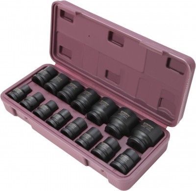 Thorvik S23S1115S Набор головок торцевых ударных 1/2"DR, 10-32 мм,  15 предметов S23S1115S