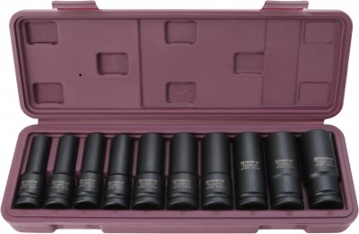 Thorvik S23S2110S Набор головок торцевых ударных глубоких 1/2"DR, 10-24 мм, 10 предметов S23S2110S