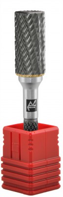 Thorvik TRRBB1225О670-2 Борфреза твердосплавная цилиндрическая с торцевой заточкой, тип B, 12 мм, двойная насечка, в боксе TRRBB1225&#x041E;670-2