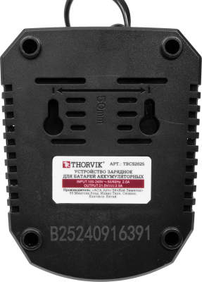 Thorvik TBCS2025 Устройство зарядное для батарей аккумуляторных TBCS2025