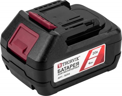 Thorvik B204 Батарея аккумуляторная, 20В, 4Ач B204