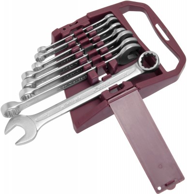 Thorvik CWS0008 Набор ключей гаечных комбинированных на держателе, 8-19 мм, 8 предметов CWS0008