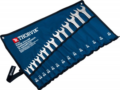 Thorvik CWS0014 Набор ключей гаечных комбинированных в сумке, 10-32 мм, 14 предметов CWS0014