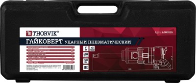 Thorvik AIWS125 Гайковерт пневматический  1"DR 4200 об/мин,  2180 Nm и головки торцевые ударные 1"DR 32, 33  AIWS125
