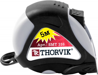 Thorvik SMT519 Рулетка в обрезиненном корпусе, 5 м SMT519