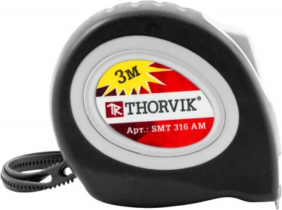 Thorvik SMT316AM Рулетка с магнитным захватом и автостопом, в обрезиненном корпусе, 3 м SMT316AM