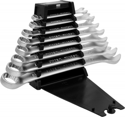 Thorvik W3S8PR Набор ключей гаечных комбинированных серии ARC на держателе, 6-19 мм, 8 предметов W3S8PR