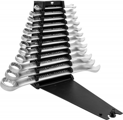 Thorvik W3S12PR Набор ключей гаечных комбинированных серии ARC на держателе, 6-22 мм, 12 предметов W3S12PR