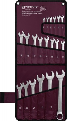 Thorvik W3S20TB Набор ключей гаечных комбинированных серии ARC, 6-32 мм, 20 предметов W3S20TB