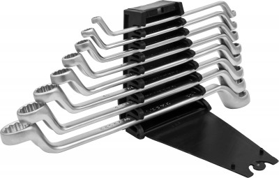 Thorvik W2S8PR Набор ключей гаечных накидных изогнутых серии ARC на держателе, 6-22 мм, 8 предметов W2S8PR