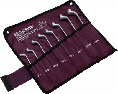 Thorvik W2S8TB Набор ключей гаечных накидных изогнутых серии ARC в сумке, 6-22 мм, 8 предметов W2S8TB