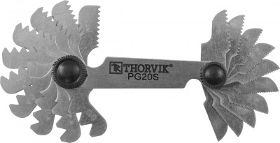 Thorvik PG20S Набор резьбовых шаблонов для наружных резьб, 20 предметов PG20S