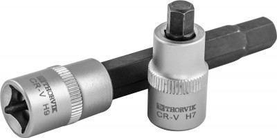 Thorvik ASBS79 Набор вставок-бит для обслуживания тормозных механизмов 3/8"DR, Н7, Н9, 2 предмета ASBS79